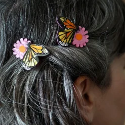 Outlet A Butterfly Named Flutter Hair Clips Set - 2 Piece Hair Clips & Claws