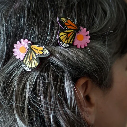 Outlet A Butterfly Named Flutter Hair Clips Set - 2 Piece Hair Clips & Claws