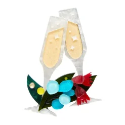 Fashion A Champagne Christmas Brooch Brooches