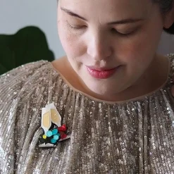 Fashion A Champagne Christmas Brooch Brooches