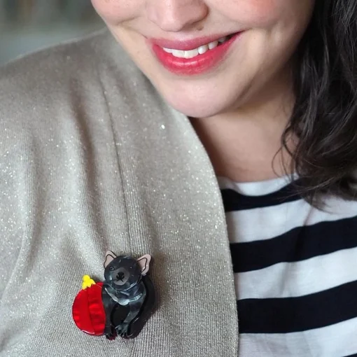 Outlet A Devilish Christmas Brooch Brooches