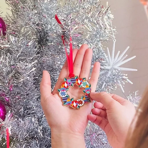 Clearance A Jolly Christmas Enamel Tree Ornament Tree Ornaments