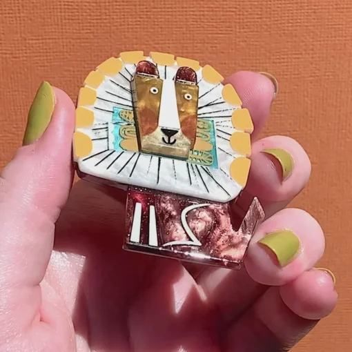 Sale A Lion Named Roar Brooch Brooches