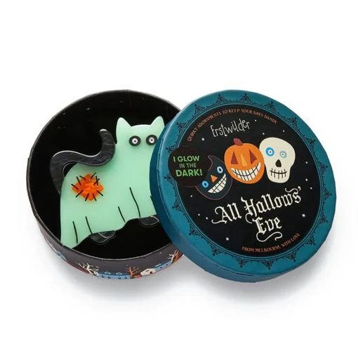 Online A Most Ghostly Kitty Brooch Brooches