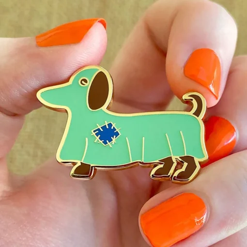 Cheap A Most Ghostly Pooch Enamel Pin Enamel Pins
