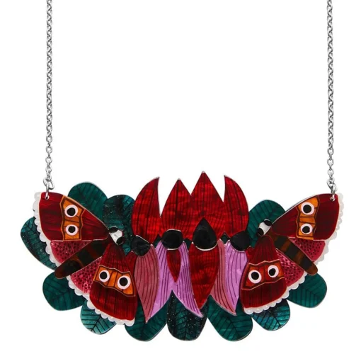 Store A Moth Amongst The Desert Peas Necklace Necklaces