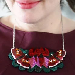 Store A Moth Amongst The Desert Peas Necklace Necklaces