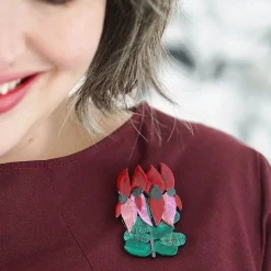Cheap A Pleasing Desert Pea Brooch Brooches
