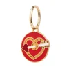 Store A Shot Through The Heart Enamel Pet Charm Enamel Key Rings