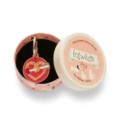 Store A Shot Through The Heart Enamel Pet Charm Enamel Key Rings