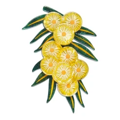 Best Acacia In Gold Brooch Brooches