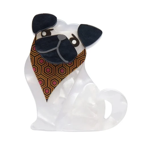 Best Sale Adoring Polly Pug Mini Brooch Brooches