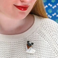 Best Sale Adoring Polly Pug Mini Brooch Brooches