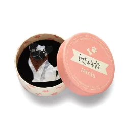 Best Sale Adoring Polly Pug Mini Brooch Brooches