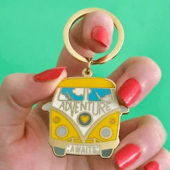 Store Adventure Awaits Enamel Key Charm Enamel Key Rings