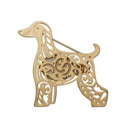 Fashion Ainslee The Afghan Hound Perfume Brooch Brooches