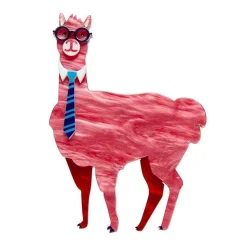 Hot Alan The Alpaca Brooch Brooches