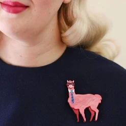 Hot Alan The Alpaca Brooch Brooches