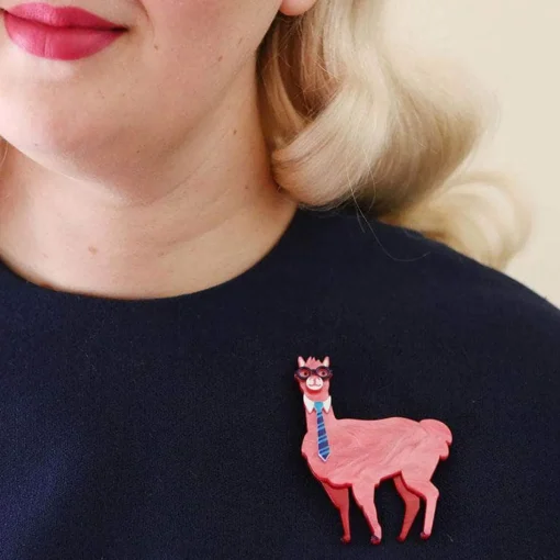 Hot Alan The Alpaca Brooch Brooches