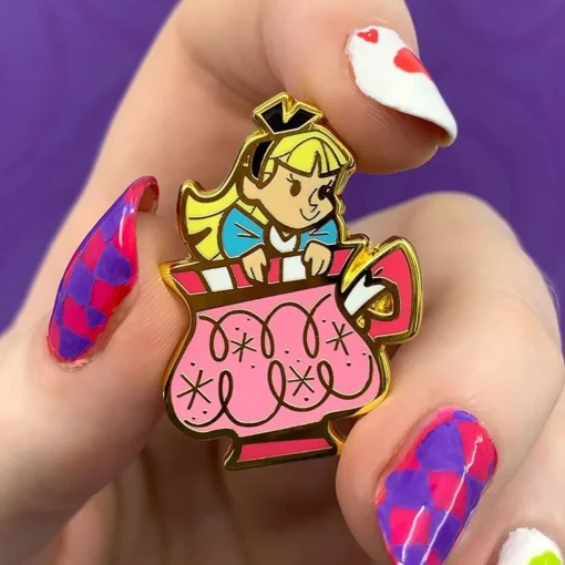 New Always Tea Time, Alice Enamel Pin Enamel Pins