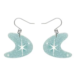Outlet Atomic Boomerang Glitter Drop Earrings - Blue Essential Earrings