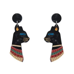 Sale Bastet The Protector Drop Earrings Earrings