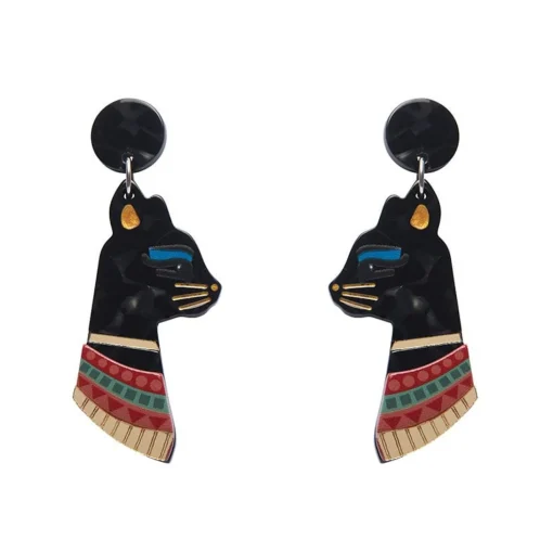 Sale Bastet The Protector Drop Earrings Earrings