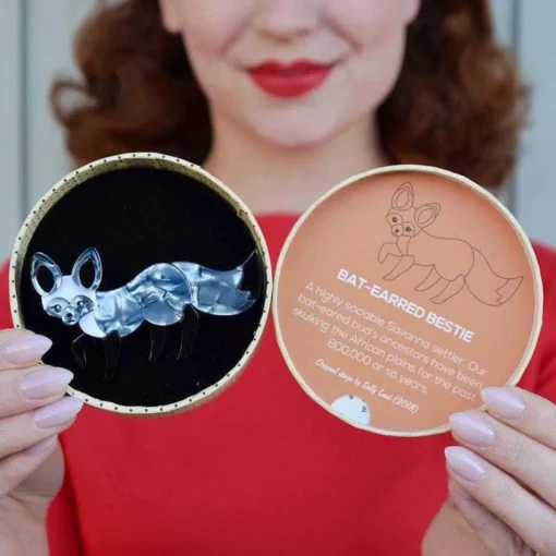 Best Sale Bat-Eared Bestie Fox Brooch Brooches