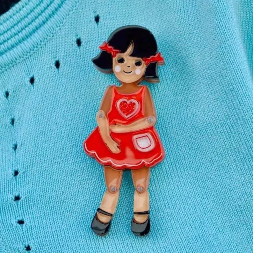 Shop Bendy Wendy Doll Brooch Brooches