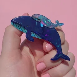 Best Sale Benevolent Behemoths Blue Whale Brooch Brooches