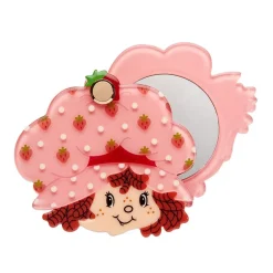 Hot Big Adorable Strawberry Smile Mirror Compact Mirror Compacts