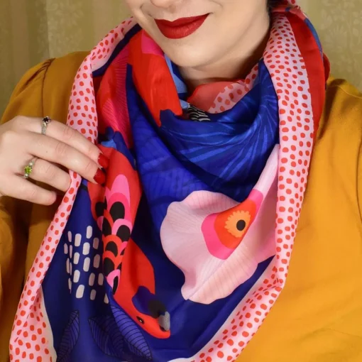 Fashion Bird Flock Square Scarf Scarves