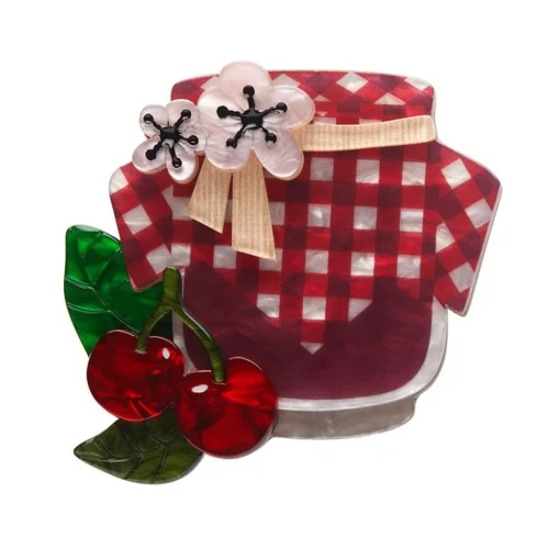 Cheap Black Cherry Bounce Brooch Brooches
