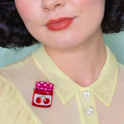 Flash Sale Black Cherry Precious Preserve Mini Brooch Brooches