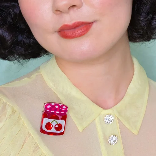 Flash Sale Black Cherry Precious Preserve Mini Brooch Brooches