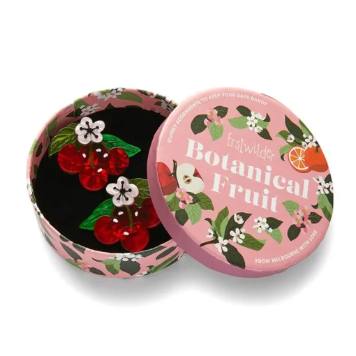 New Blossoming Cherries Hair Clips Set - 2 Piece Hair Clips & Claws