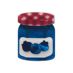 Hot Blueberry Precious Preserve Mini Brooch Brooches