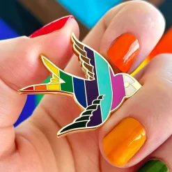 Flash Sale Bluebird Of Happiness For All Enamel Pin Enamel Pins