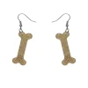 Discount Bones Glitter Resin Drop Earrings - Gold Essential Earrings