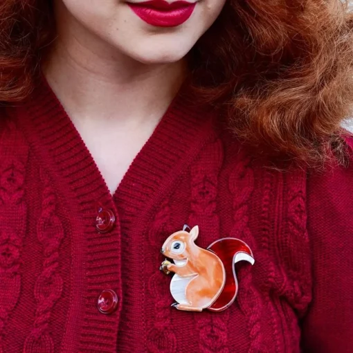 Discount Bright-Eyed And Bushy Tailed Brooch Brooches