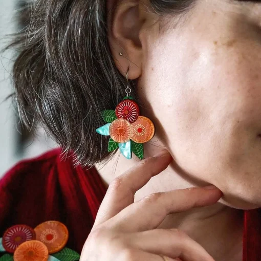 Shop Brilliant Blossoms Flowering Gum Drop Earrings Earrings