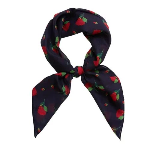Fashion Budding Romance Rose Head Scarf Scarves