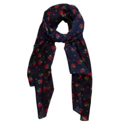 Cheap Budding Romance Rose Large Neck Scarf Scarves
