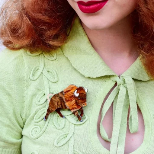 Best Sale Buffalo Bull Brooch Brooches