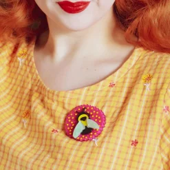 Hot Bumblebee Burrower Brooch Brooches