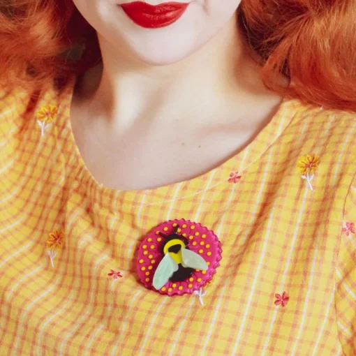 Hot Bumblebee Burrower Brooch Brooches