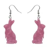 Discount Bunny Ripple Resin Drop Earrings - Mauve Essential Earrings