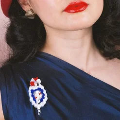 Hot Can-Can Dancer Brooch Brooches