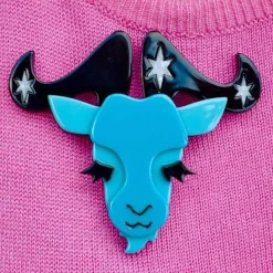 Sale Capricorn The Controlled Brooch Brooches