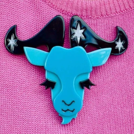 Sale Capricorn The Controlled Brooch Brooches
